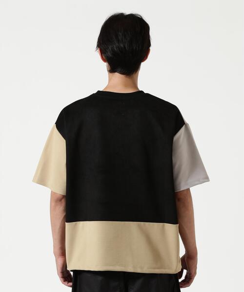 BEAVER(ビーバー)の「B omnivore/ビーオムニボー PANEL TEE パネル切り替えTEE(Tシャツ/カットソー・メンズ・ブラック・L/M)」の12枚目の写真