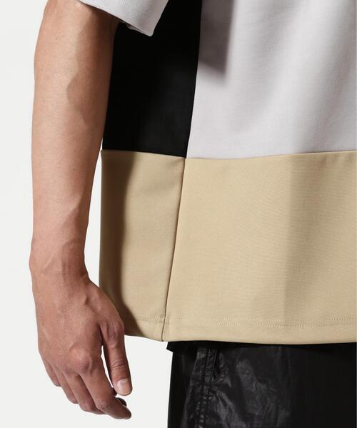 BEAVER(ビーバー)の「B omnivore/ビーオムニボー PANEL TEE パネル切り替えTEE(Tシャツ/カットソー・メンズ・ブラック・L/M)」の9枚目の写真