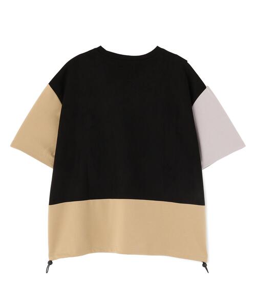 BEAVER(ビーバー)の「B omnivore/ビーオムニボー PANEL TEE パネル切り替えTEE(Tシャツ/カットソー・メンズ・ブラック・L/M)」の6枚目の写真