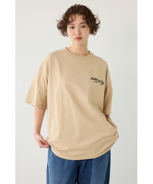 RODEO CROWNS WIDE BOWL(ロデオクラウンズワイドボウル)の「レインボーインクプリントTシャツ(Tシャツ/カットソー・レディース・ピンク/ベージュ/ブラック/オフホワイト・MEDIUM/LARGE)」の9枚目の写真