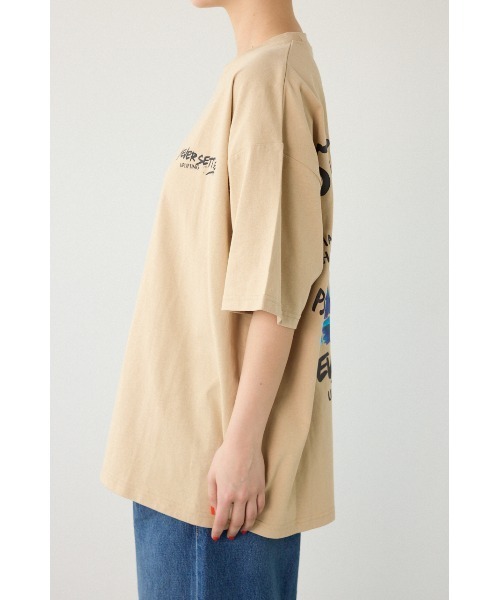 RODEO CROWNS WIDE BOWL(ロデオクラウンズワイドボウル)の「レインボーインクプリントTシャツ(Tシャツ/カットソー・レディース・ピンク/ベージュ/ブラック/オフホワイト・MEDIUM/LARGE)」の13枚目の写真
