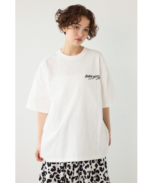 RODEO CROWNS WIDE BOWL(ロデオクラウンズワイドボウル)の「レインボーインクプリントTシャツ(Tシャツ/カットソー・レディース・ピンク/ベージュ/ブラック/オフホワイト・MEDIUM/LARGE)」の20枚目の写真