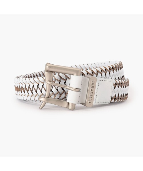 BRIEFING(ブリーフィング)の「【BRIEFING GOLF/ブリーフィングゴルフ】MEN'S FIREMAN BUCKLE LEATHER MESH BELT(ベルト・メンズ・ホワイト/グレー/ブラウン/ブラック・M/L)」の1枚目の写真