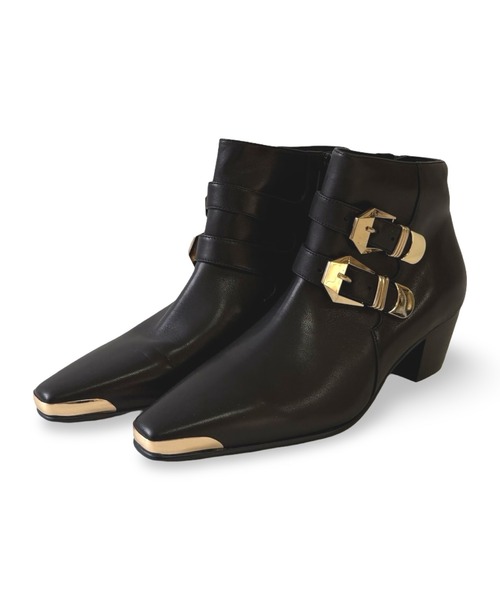Jeffrey Campbell（ジェフリーキャンベル）の「メタルトゥバックルショートブーツ（ブーツ・レディース・ブラック・38/37/36/39）」の2枚目の写真
