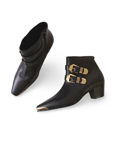 Jeffrey Campbell（ジェフリーキャンベル）の「メタルトゥバックルショートブーツ（ブーツ・レディース・ブラック・38/37/36/39）」の5枚目の写真