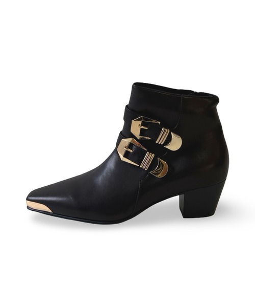 Jeffrey Campbell（ジェフリーキャンベル）の「メタルトゥバックルショートブーツ（ブーツ・レディース・ブラック・38/37/36/39）」の7枚目の写真