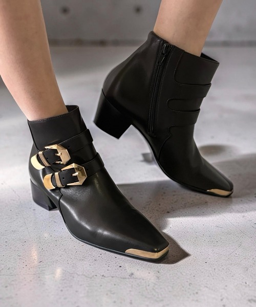 Jeffrey Campbell（ジェフリーキャンベル）の「メタルトゥバックルショートブーツ（ブーツ・レディース・ブラック・38/37/36/39）」の17枚目の写真