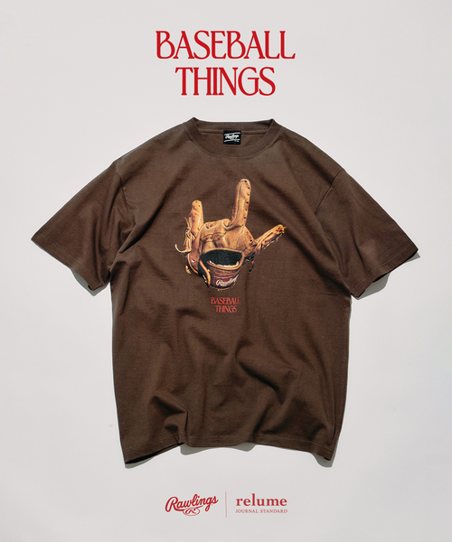 JOURNAL STANDARD relume(ジャーナルスタンダード レリューム)の「《追加》Rawlings / ローリングス 別注” XPG3” グローブアート プリントTシャツ(Tシャツ/カットソー・メンズ・チャコールグレー/ホワイト/ブルー系その他/アイボリー・LARGE/MEDIUM)」の6枚目の写真