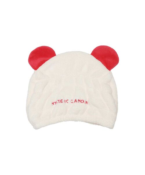 HYSTERIC GLAMOUR(ヒステリックグラマー)の「RED EYE PANDA ヘアキャップ(キャップ・レディース・ホワイト・FREE)」の2枚目の写真