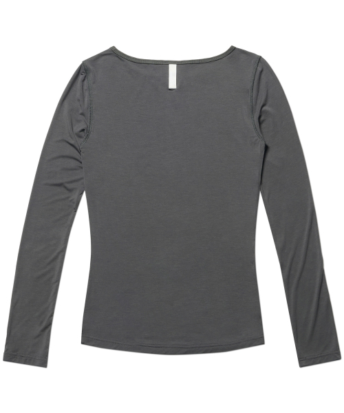NOMANUAL(NOMANUAL)の「RAW SKETCHED LONG SLEEVE TEE - CHARCOAL(Tシャツ/カットソー・レディース・その他・LARGE/SMALL/MEDIUM)」の4枚目の写真