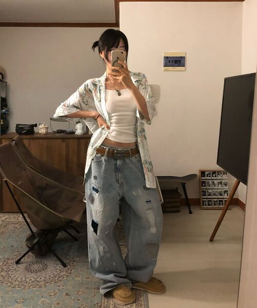 THESHIRTHOUSE（ザシャツハウス）の「ハワイアンシャツ カプリ ヨットクラブ ホワイト メンズ レディース（シャツ/ブラウス・メンズ・ホワイト・1/2/3）」の3枚目の写真