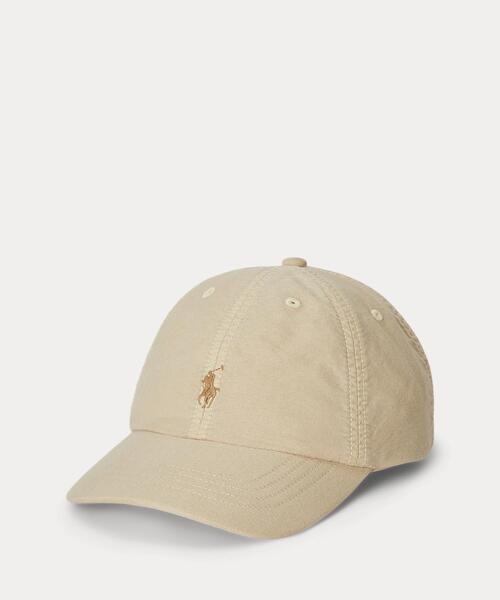 POLO RALPH LAUREN CHILDRENSWEAR(ポロ ラルフ ローレン チルドレンズウェア)の「コットン オックスフォード ボール キャップ(キャップ・キッズ・ブラウン系6・S/M)」の1枚目の写真