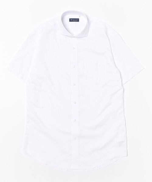 TOKYO SHIRTS(トウキョウシャツ)の「【吸水速乾】 形態安定ノンアイロン ホリゾンタルワイド 半袖ビジネスワイシャツ(ビジネスシャツ・メンズ・ホワイト・首回り43cm/首回り41cm/首回り42cm/首回り39cm/首回り37cm)」の6枚目の写真