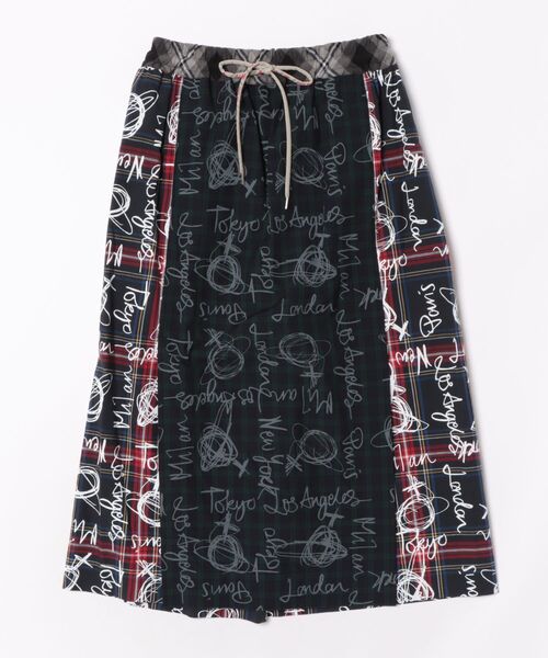 Vivienne Westwood(ヴィヴィアンウエストウッド)の「Littie Cities Checkスカート(スカート・レディース・ブラック系その他/ブルー系その他・FREE)」の2枚目の写真