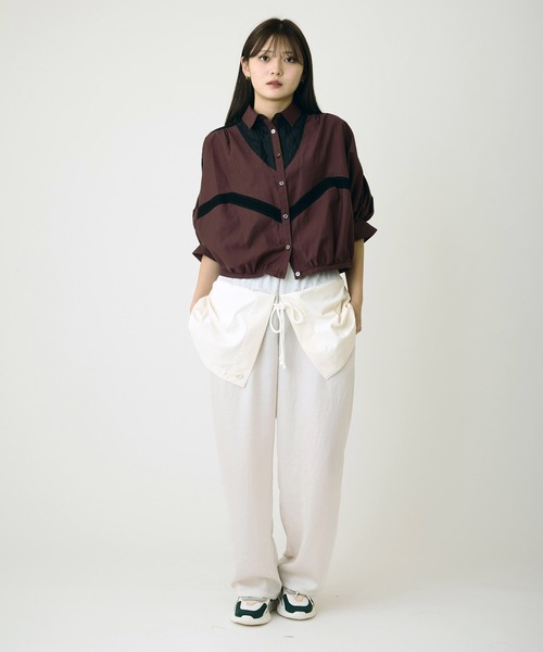 AVIE(アビィ)の「レース切替ブラウス(シャツ/ブラウス・レディース・ブラウン・38)」の15枚目の写真