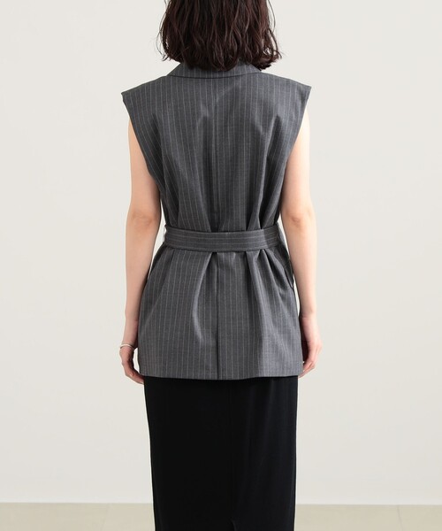 Demi-Luxe BEAMS(デミルクス ビームス)の「エディター東原妙子 × Demi-Luxe BEAMS / ウォッシャブルウール ジレ(ベスト・レディース・ベージュ系その他/グレー系その他/ネイビー・38/36)」の19枚目の写真