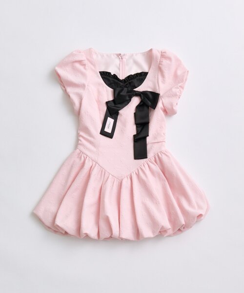 OLIVE des OLIVE(オリーブデオリーブ)の「【インフルエンサー企画】miko ribbon balloon dress(ワンピース・レディース・ピンク/ブラック・FREE)」の19枚目の写真