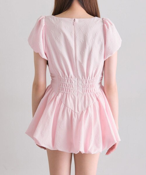 OLIVE des OLIVE(オリーブデオリーブ)の「【インフルエンサー企画】miko ribbon balloon dress(ワンピース・レディース・ピンク/ブラック・FREE)」の10枚目の写真