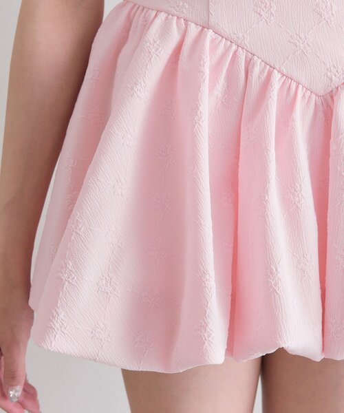 OLIVE des OLIVE(オリーブデオリーブ)の「【インフルエンサー企画】miko ribbon balloon dress(ワンピース・レディース・ピンク/ブラック・FREE)」の4枚目の写真
