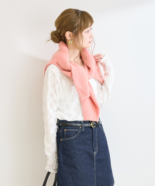 B.C STOCK(ベーセーストック)の「《追加3》手洗い可 / ストレッチフラワーレースプルオーバー(Tシャツ/カットソー・レディース・ホワイト/ブラック・FREE)」の20枚目の写真