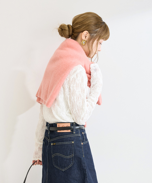 B.C STOCK(ベーセーストック)の「《追加3》手洗い可 / ストレッチフラワーレースプルオーバー(Tシャツ/カットソー・レディース・ホワイト/ブラック・FREE)」の21枚目の写真
