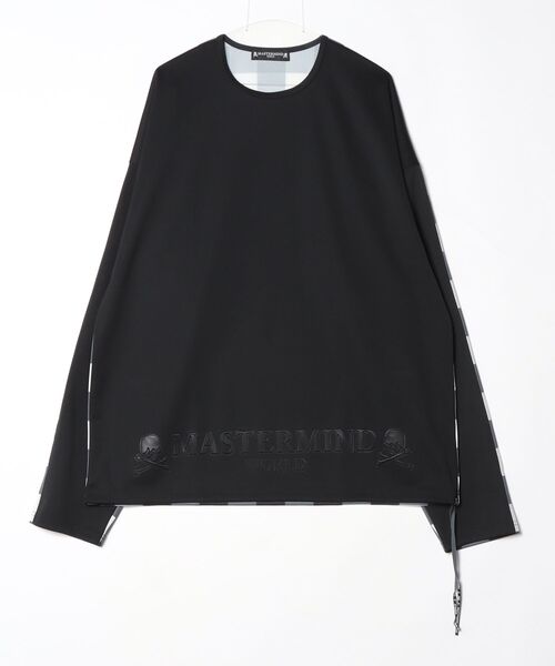 mastermind JAPAN(マスターマインド)の「BOXY BLOCK CHECKLS TEE(Tシャツ/カットソー・メンズ・ブラック系その他/レッド系その他・XL)」の2枚目の写真