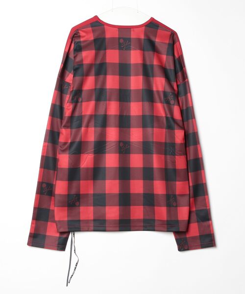 mastermind JAPAN(マスターマインド)の「BOXY BLOCK CHECKLS TEE(Tシャツ/カットソー・メンズ・ブラック系その他/レッド系その他・XL)」の3枚目の写真