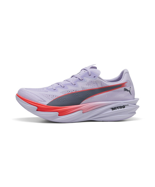 PUMA(プーマ)の「PUMA プーマ メンズ ディヴィエイト ニトロ エリート 4 ランニングシューズ(スニーカー・メンズ・ラベンダー/レッド系その他/ライム・27.5cm/28.0cm/28.5cm/26.0cm/26.5cm/27.0cm/29.0cm/30.0cm/25.5cm/25.0cm)」の13枚目の写真
