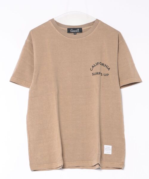 B.I.D.（ビーアイディー）の「《Bd》ピグメント加工　ポケット付きバックプリント クルーネックTシャツ（Tシャツ/カットソー・レディース・ベージュ/ホワイト・MEDIUM）」の13枚目の写真