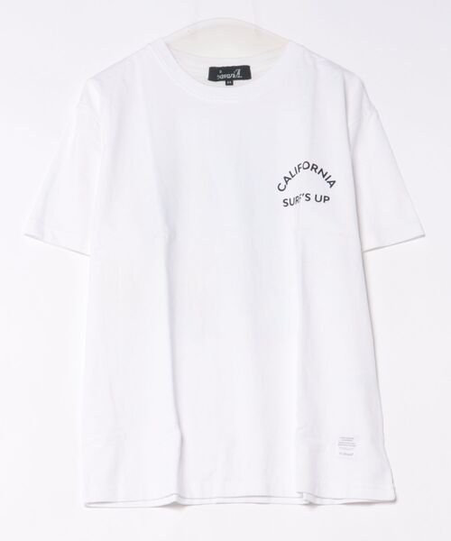 B.I.D.（ビーアイディー）の「《Bd》ピグメント加工　ポケット付きバックプリント クルーネックTシャツ（Tシャツ/カットソー・レディース・ベージュ/ホワイト・MEDIUM）」の15枚目の写真