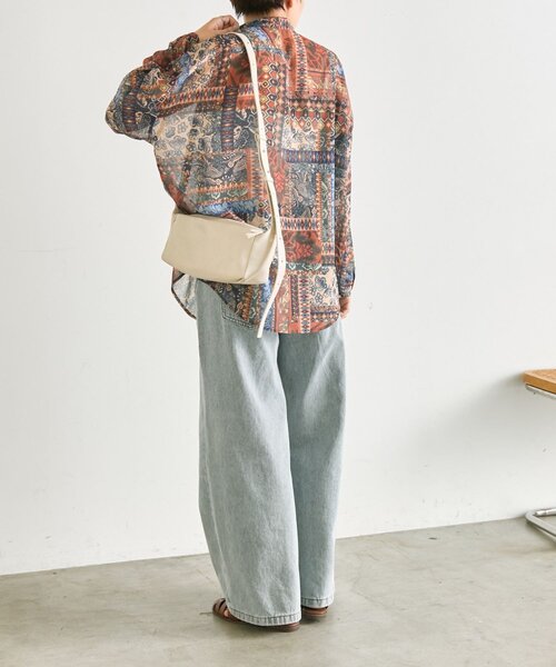 ear PAPILLONNER（イアパピヨネ）の「NEWインポート柄シャツ【SUM1 STYLE】（シャツ/ブラウス・レディース・レッド/グリーン・FREE）」の20枚目の写真
