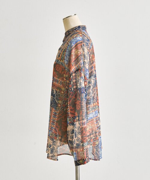 ear PAPILLONNER（イアパピヨネ）の「NEWインポート柄シャツ【SUM1 STYLE】（シャツ/ブラウス・レディース・レッド/グリーン・FREE）」の22枚目の写真
