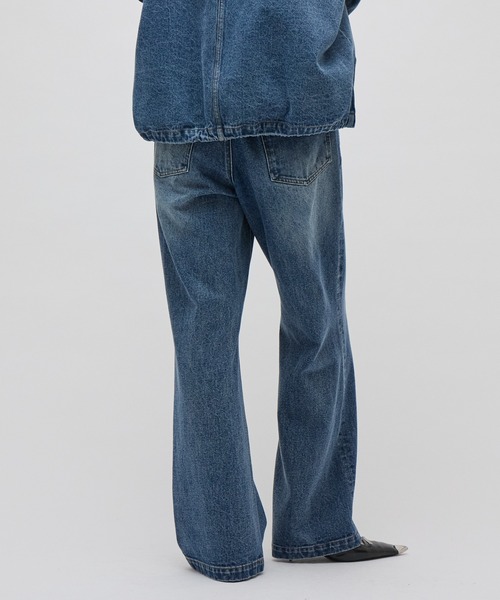 Lui's(ルイス)の「デニムストレートパンツ(デニムパンツ・レディース・インディゴブルー/ブラック・36/38)」の10枚目の写真