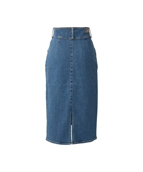 HYSTERIC GLAMOUR(ヒステリックグラマー)の「フロントZIPタイトデニムスカート(スカート・レディース・ブラック/ライトインディゴブルー・24inch/27inch/26inch/25inch)」の3枚目の写真