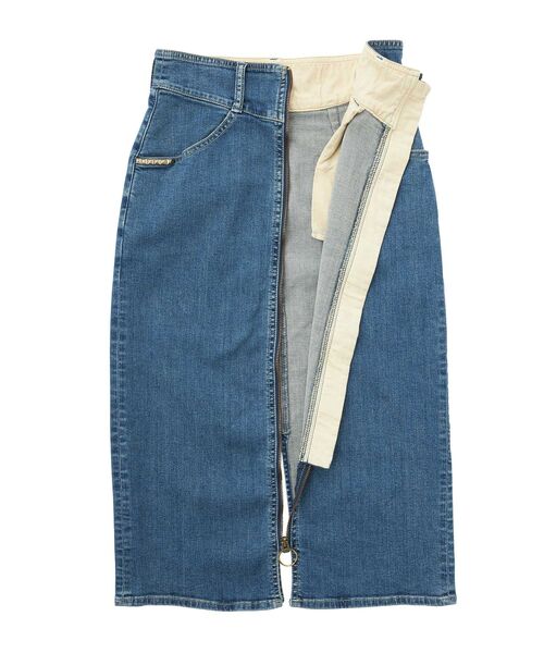 HYSTERIC GLAMOUR(ヒステリックグラマー)の「フロントZIPタイトデニムスカート(スカート・レディース・ブラック/ライトインディゴブルー・24inch/27inch/26inch/25inch)」の8枚目の写真