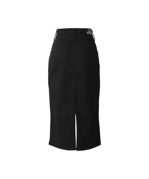 HYSTERIC GLAMOUR(ヒステリックグラマー)の「フロントZIPタイトデニムスカート(スカート・レディース・ブラック/ライトインディゴブルー・24inch/27inch/26inch/25inch)」の9枚目の写真