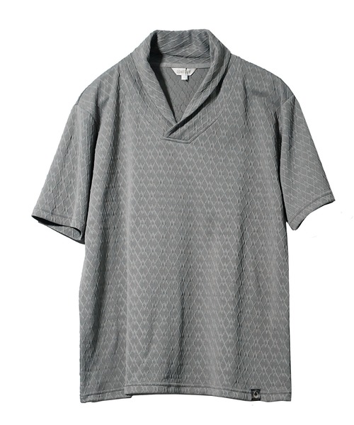 SOMEDIFF(サムディフ)の「【SOMEDIFF】ショールカラー半袖Tシャツ メンズ 夏服(Tシャツ/カットソー・メンズ・ホワイト/グレー/ブラック・M/S/XL/L)」の13枚目の写真