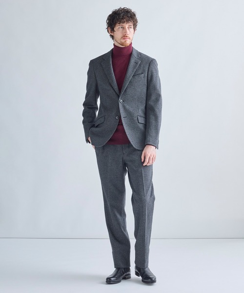 MEN'S BIGI（メンズビギ）の「ウール混ツイルジャージジャケット（テーラードジャケット・メンズ・ネイビー/ライトグレー/グレー系その他/ブラウン・01/02/03/04/05）」の18枚目の写真