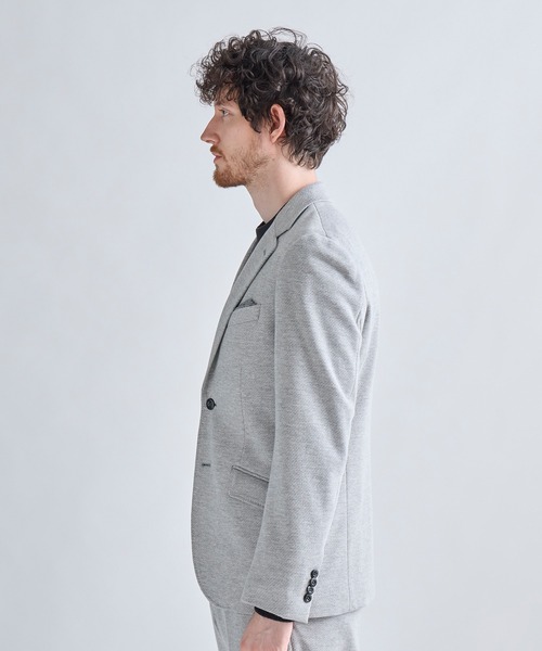 MEN'S BIGI（メンズビギ）の「ウール混ツイルジャージジャケット（テーラードジャケット・メンズ・ネイビー/ライトグレー/グレー系その他/ブラウン・01/02/03/04/05）」の11枚目の写真