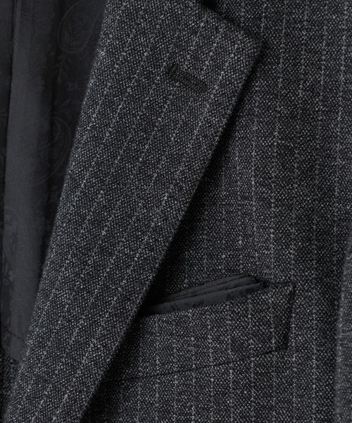 MEN'S BIGI（メンズビギ）の「ウール混ツイルジャージジャケット（テーラードジャケット・メンズ・ネイビー/ライトグレー/グレー系その他/ブラウン・01/02/03/04/05）」の8枚目の写真