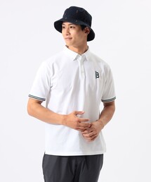 BEAMS GOLF（ビームスゴルフ）の「ORANGE LABEL   袖リブ ボーダー ポロシャツ(吸水速乾・UVカット)（ポロシャツ）」