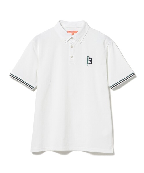 BEAMS GOLF(ビームスゴルフ)の「ORANGE LABEL / 袖リブ ボーダー ポロシャツ(吸水速乾・UVカット)(ポロシャツ・メンズ・ネイビー/サックスブルー/ホワイト・S/M/XL/L)」の17枚目の写真
