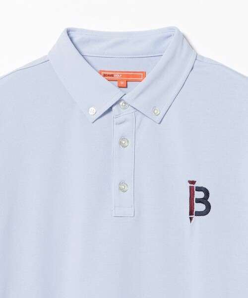 BEAMS GOLF(ビームスゴルフ)の「ORANGE LABEL / 袖リブ ボーダー ポロシャツ(吸水速乾・UVカット)(ポロシャツ・メンズ・ネイビー/サックスブルー/ホワイト・S/M/XL/L)」の21枚目の写真