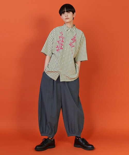 FRAPBOIS(フラボア)の「バブルサッカーパンツ(その他パンツ・レディース・グレー/ブラック・1/2)」の13枚目の写真