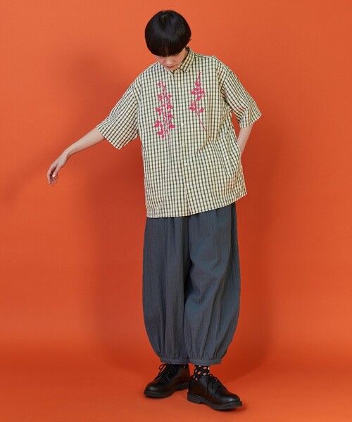 FRAPBOIS(フラボア)の「バブルサッカーパンツ(その他パンツ・レディース・グレー/ブラック・1/2)」の14枚目の写真