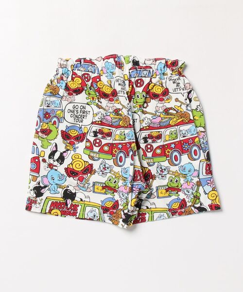 HYSTERIC MINI(ヒステリックミニ)の「BAND WAGON総柄 ショートパンツ(その他パンツ・キッズ・ピンク系その他/ホワイト系その他/ブラック系その他・100)」の4枚目の写真