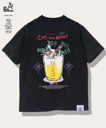 RAY綿 G/D猫と麦酒TEE～麦酒風呂3～
