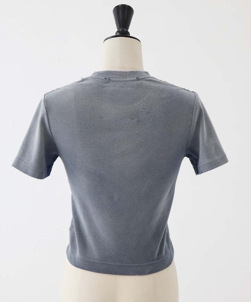 MIHARAYASUHIRO（ミハラヤスヒロ）の「【MIHARAYASUHIRO/ミハラヤスヒロ】SUN FADED COLLAGE PRINT TEE/プリントTシャツ（Tシャツ/カットソー・レディース・ネイビー/ブラック・38）」の12枚目の写真