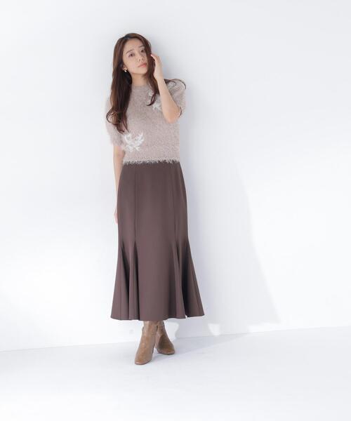 NATURAL BEAUTY BASIC(ナチュラルビューティーベーシック)の「フリンジシャギー半袖ニット(ニット/セーター・レディース・ベージュ/ライトグリーン・フリ-)」の20枚目の写真
