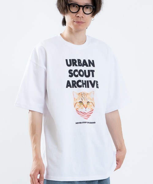 SIDEWAY STANCE(サイドウェイスタンス)の「【SIDEWAY STANCE】アニマルフォト 半袖Tシャツ(Tシャツ/カットソー・メンズ・ライトグレー系/ブルー系1/ホワイト系/ブラック系1/ブラック系/ホワイト系1/パープル/ホワイト/ブラック・LARGE/MEDIUM/X-LARGE/SMALL)」の1枚目の写真